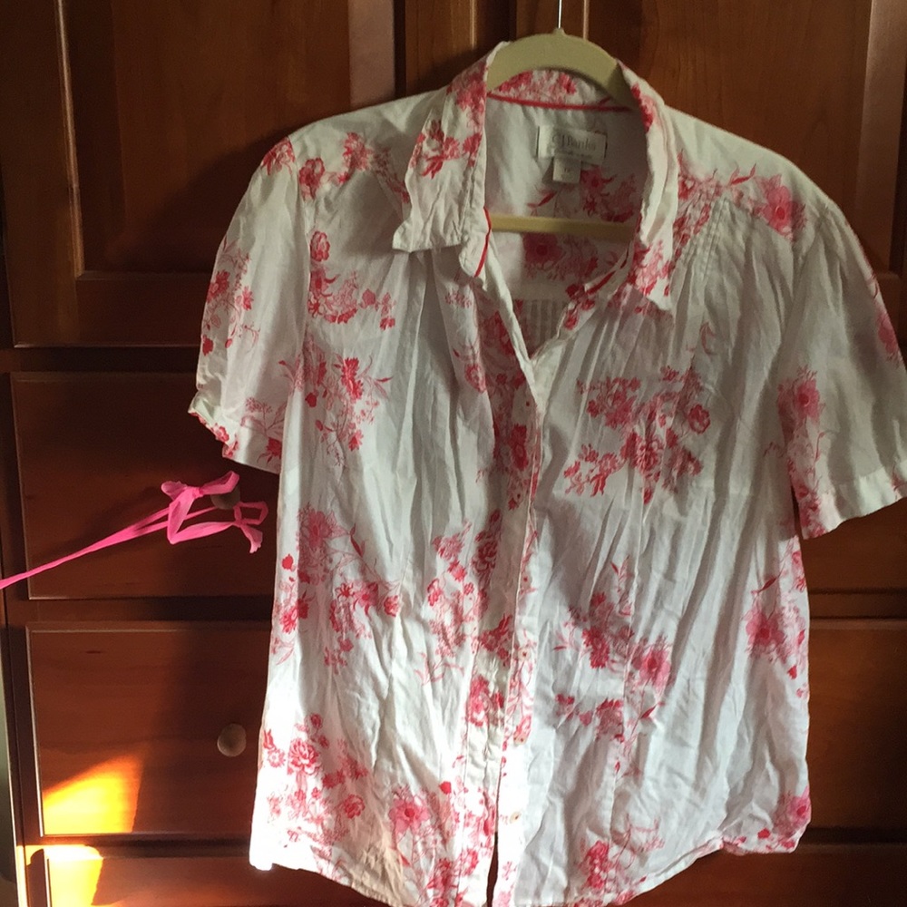 CJ banks button down blouse